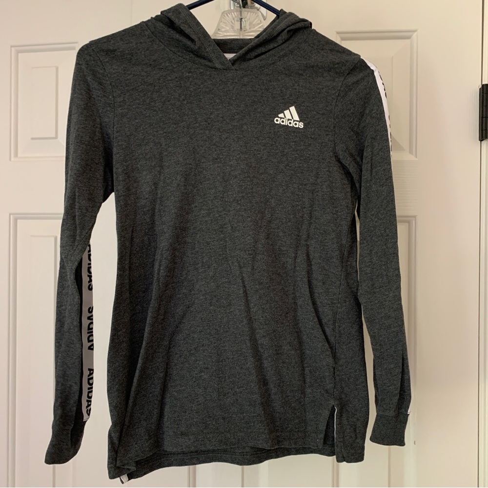 Adidas hooded long sleeve tee